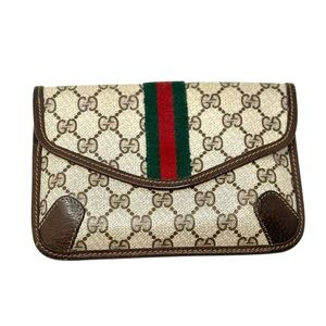 GUCCI Old Gucci sherry line pouch